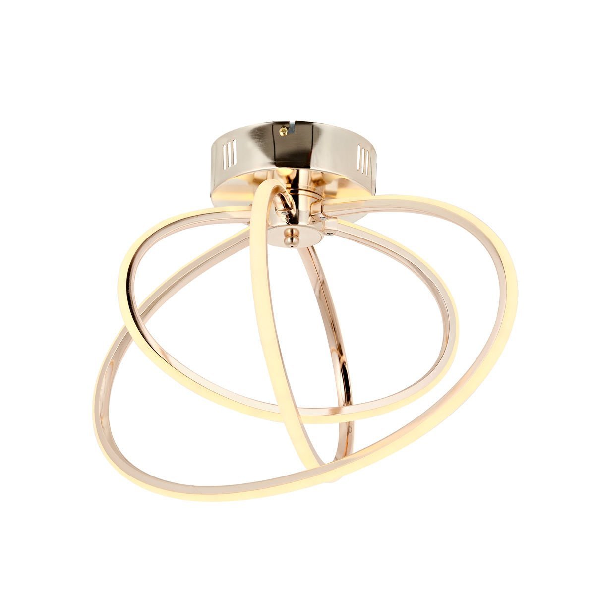 Varna 3lü Plafonyer Avize Gold