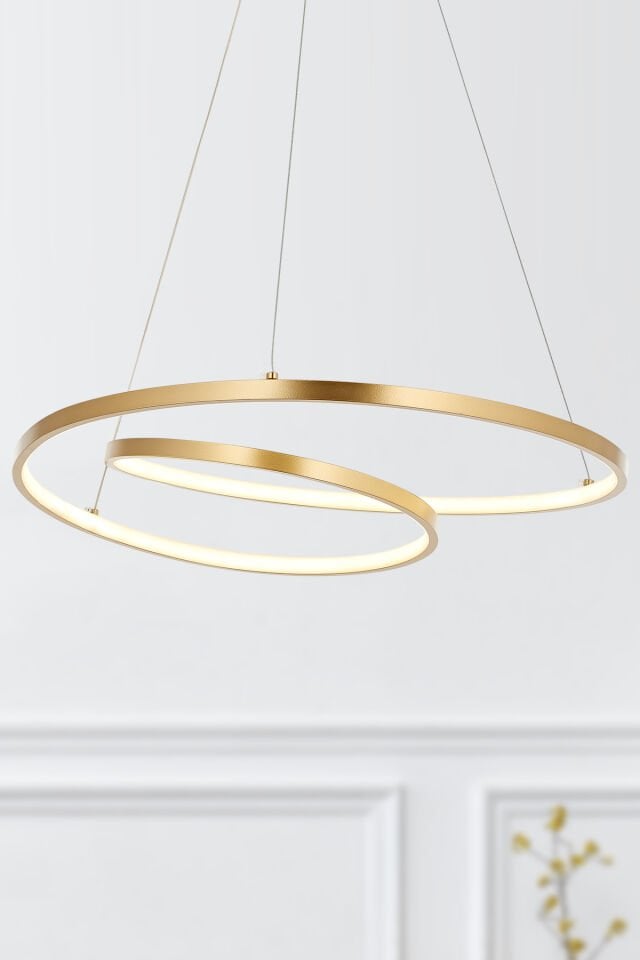 Lundra 60lık Ledli Avize Ceren Sarısı