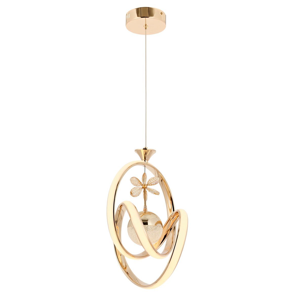 Vega Tekli Sarkıt Avize Gold