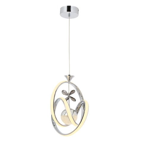 Vega Tekli Sarkıt Avize Krom