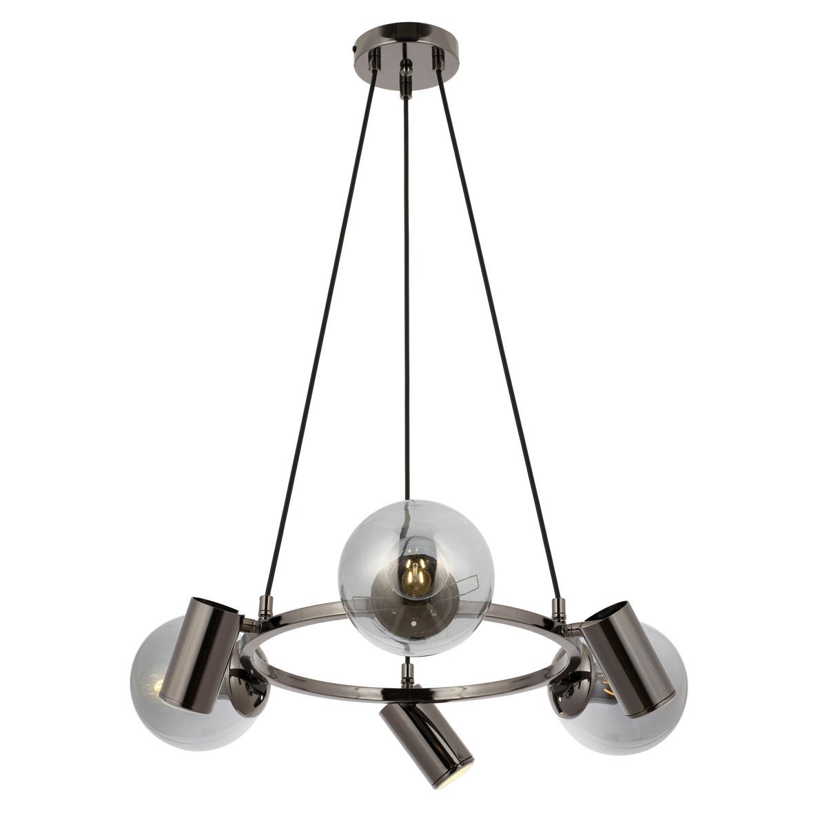 Zer 6lı Çemberli Avize Platin