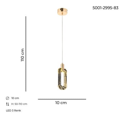 Beste Tekli Sarkıt Gold Eskitme