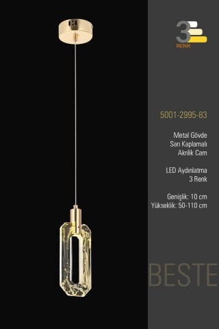 Beste Tekli Sarkıt Gold Eskitme