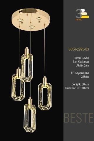 Beste 4lü Tepsili Gold Eskitme