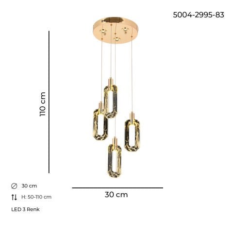 Beste 4lü Tepsili Gold Eskitme