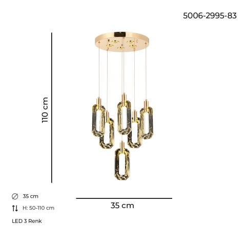 Beste 6lı Tepsili Gold Eskitme