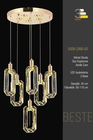 Beste 6lı Tepsili Gold Eskitme