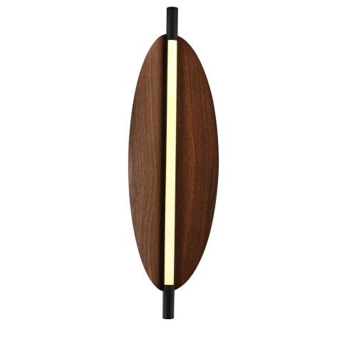 Wood Büyük Aplik Siyah