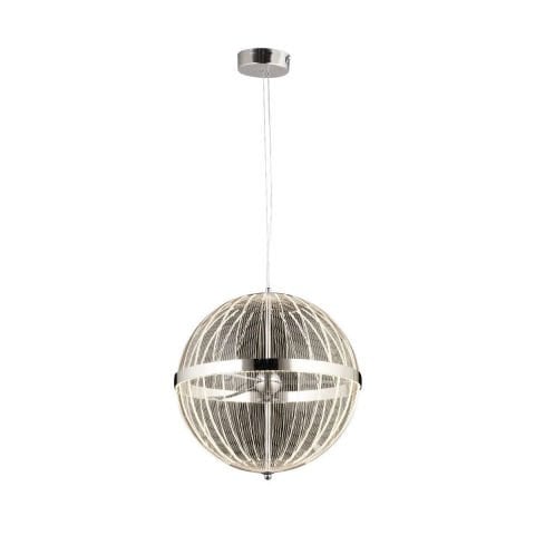 NS-52-40 Cm Yuvarlak Krom Ledli Avize