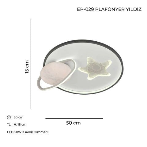 EP-029 Plafonyer Avize Yıldız