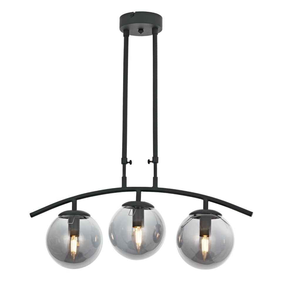 Özen Sıralı 3 lü Sarkıt Avize Antrasit