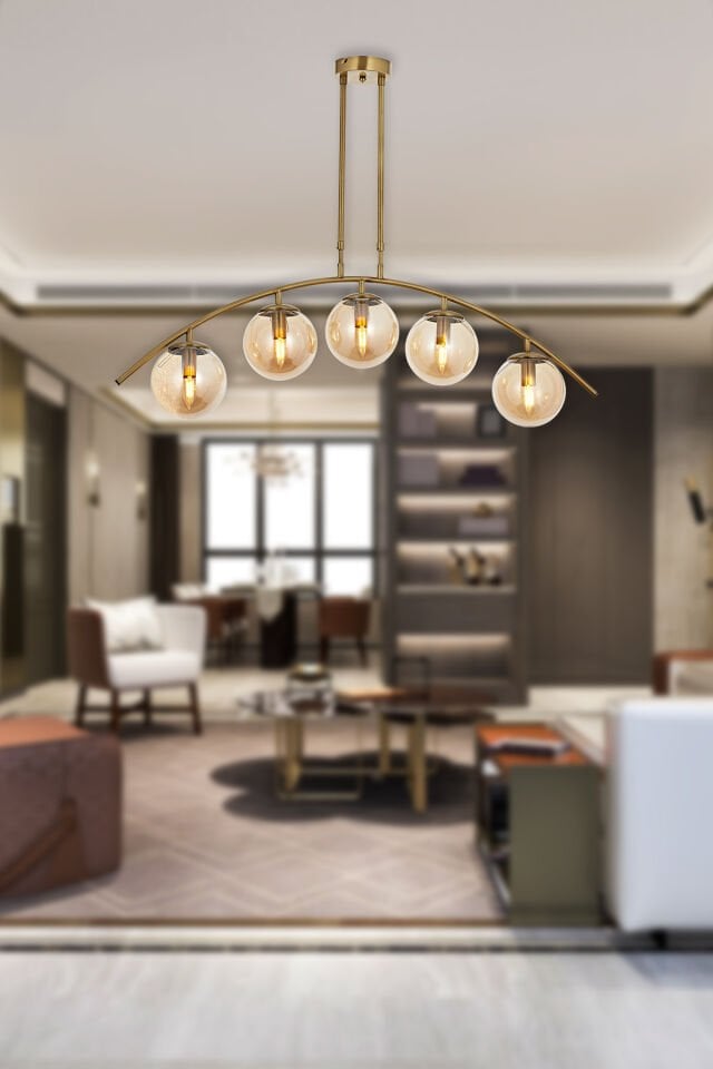 Özen Sıralı 5 li Sarkıt Avize Eskitme