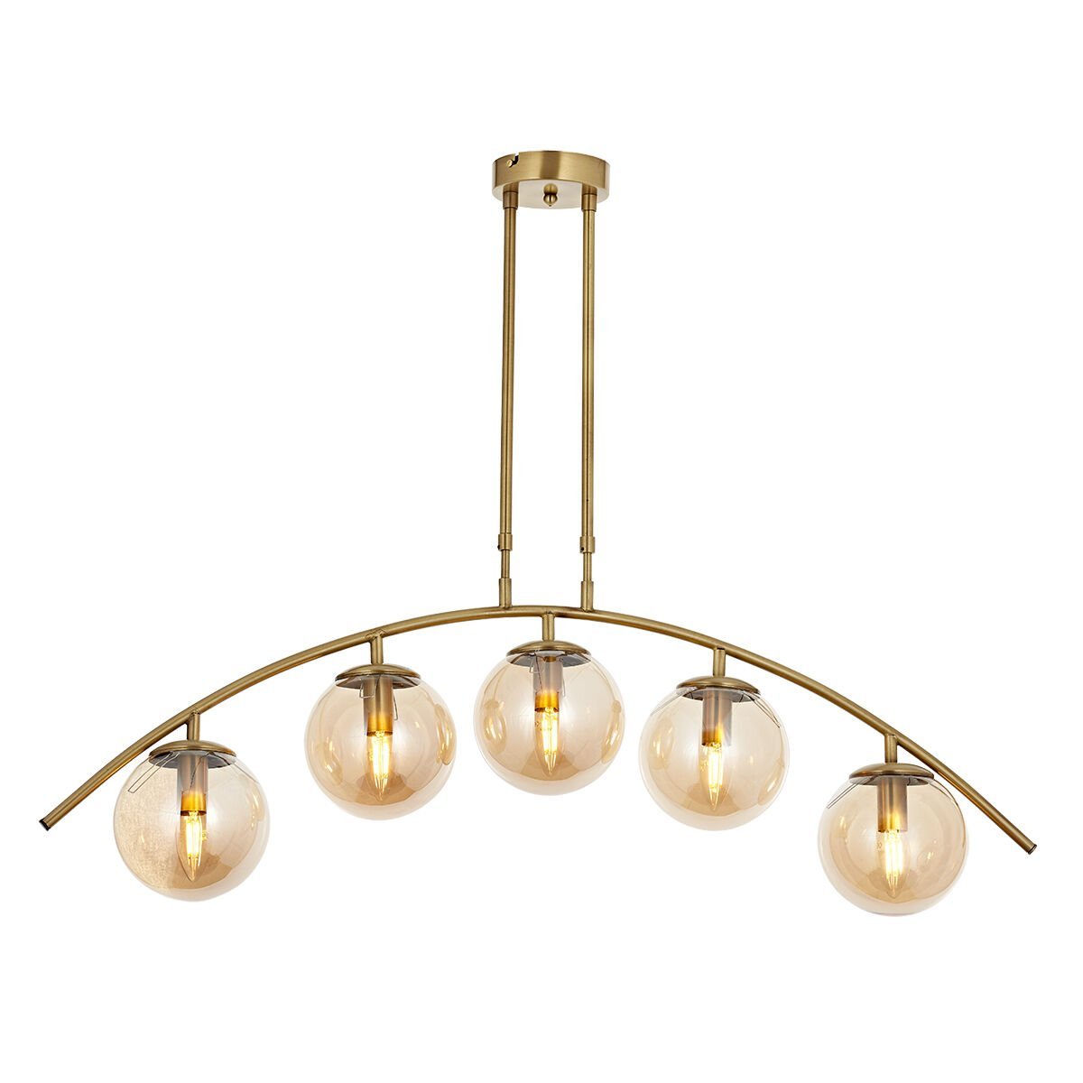 Özen Sıralı 5 li Sarkıt Avize Eskitme