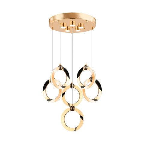 NS-36-5+1 Gold Ledli Avize