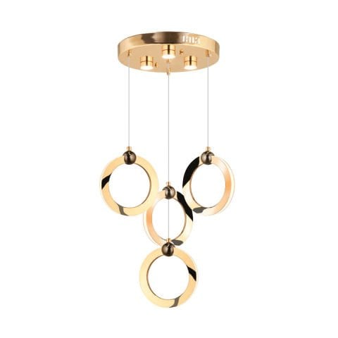 NS-36-3+1 Gold Ledli Avize
