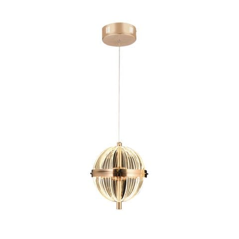 NS-47 Yuvarlak Tekli 15cm Gold Ledli Avize