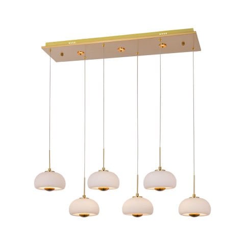 Bella 6'lı Sıralı Avize Eskitme