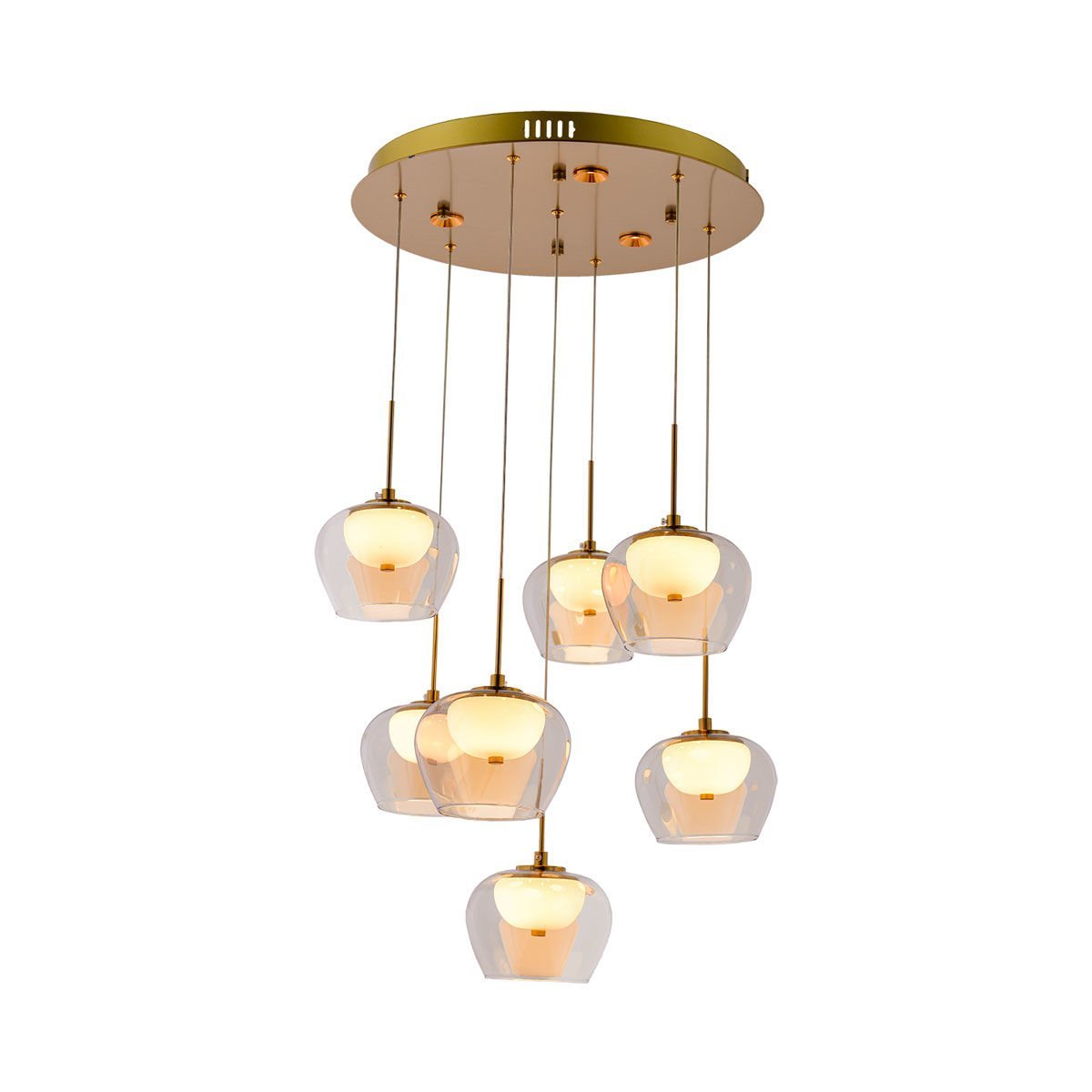 Şakayık 7'li Tepsili Avize Eskitme