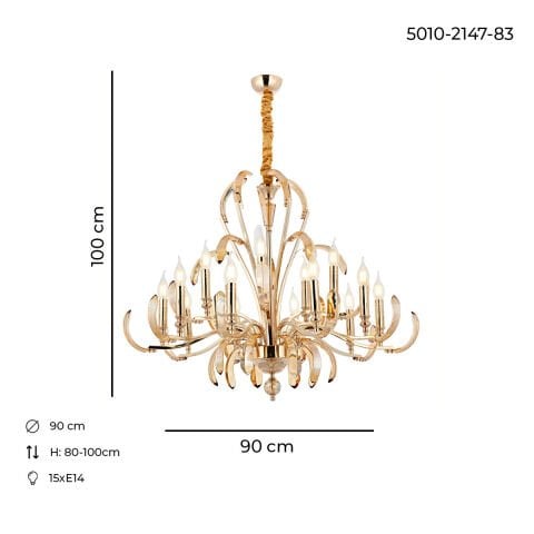 Arte 15li Avize Gold