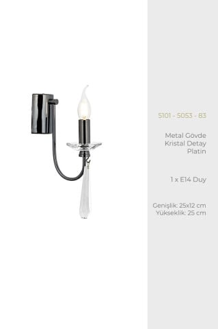 Prenses Tekli Aplik Platin