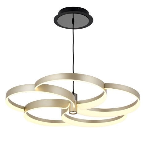 Wisla 5li Sarkıt Avize Siyah-Bej