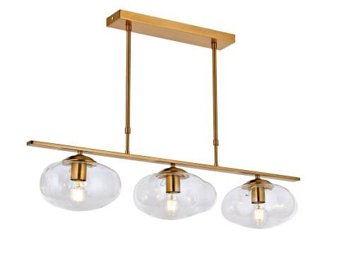 Dante 3lü Sıralı Avize Brass