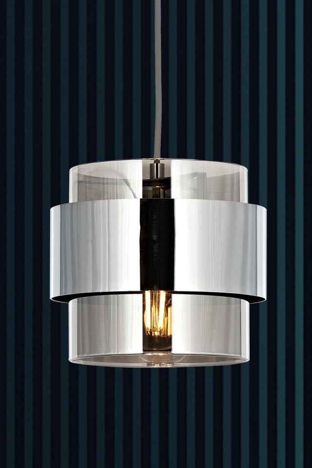 Roza Tekli Sarkıt Avize Krom