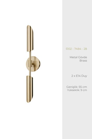 Olimpiyat 2li Aplik Brass