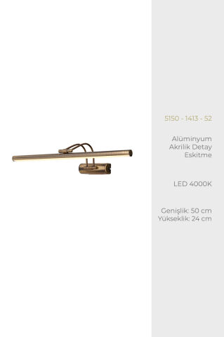Flüt Tablo Aplik 50cm Eskitme