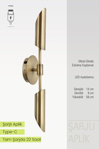 Olimpiyat 2li Şarjlı Aplik Eskitme