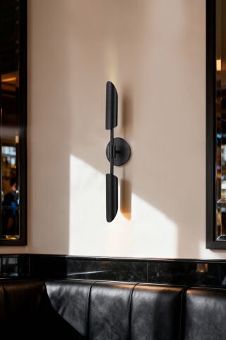 Olimpiyat 2li Şarjlı Aplik Siyah