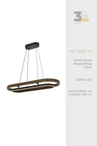 Çınar 100*35lik Avize Platin