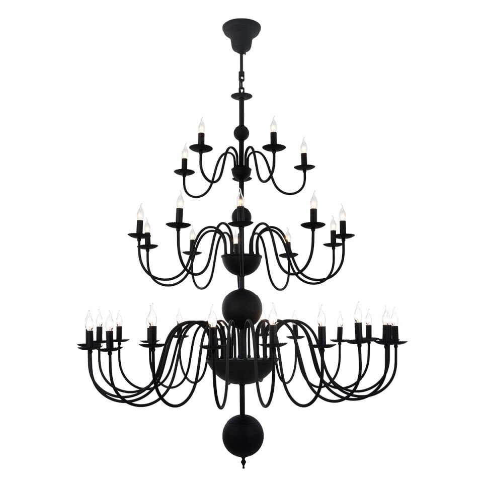 Darya 35 li Avize Mat Siyah