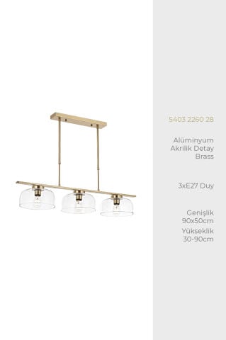 Boldi 3lü Sıralı Profilli Brass