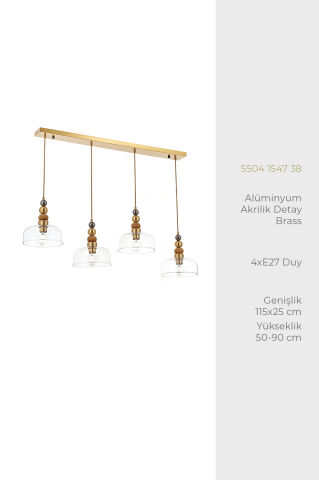 Etna 4’lü Sıralı Brass