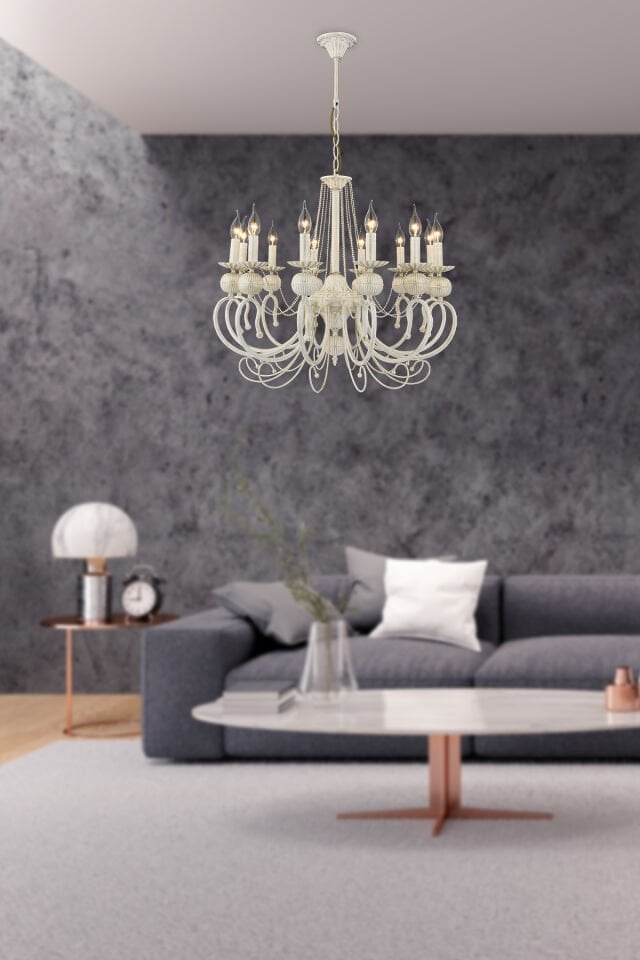 Kaşgar 12 li Avize Kemik