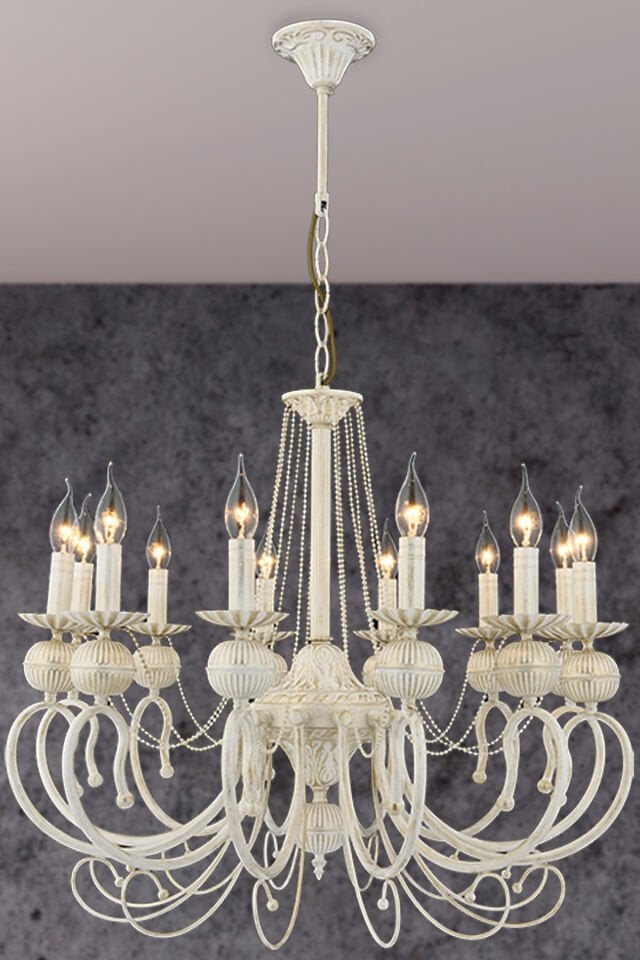 Kaşgar 12 li Avize Kemik