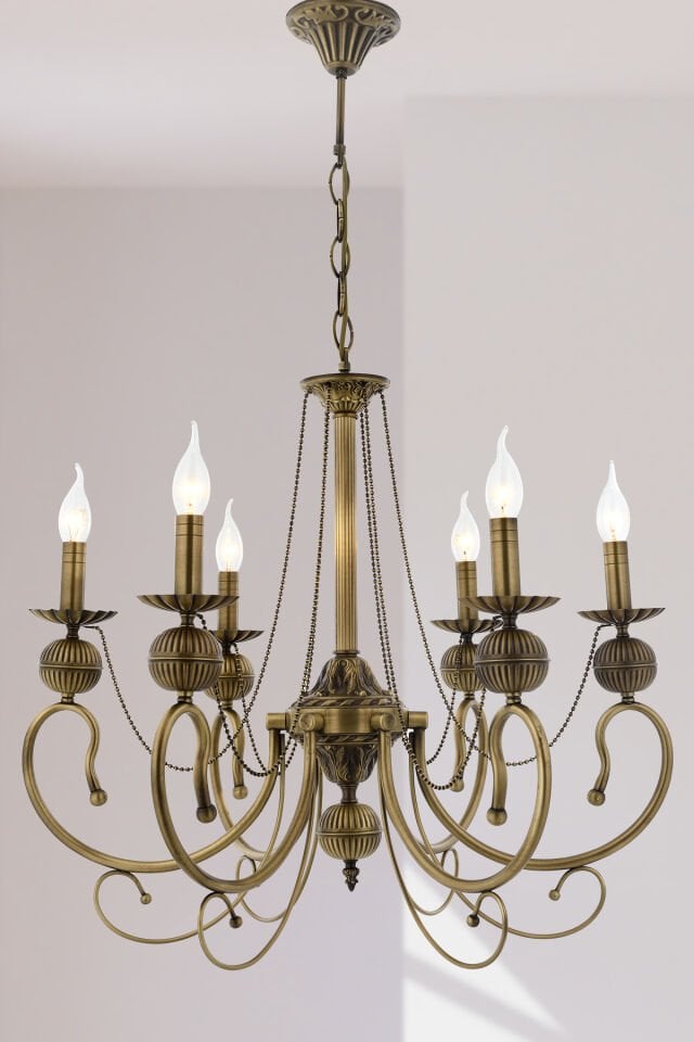 Kaşgar 6 lı Avize Eskitme