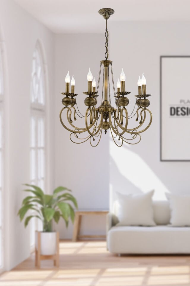 Kaşgar 8 li Avize Eskitme