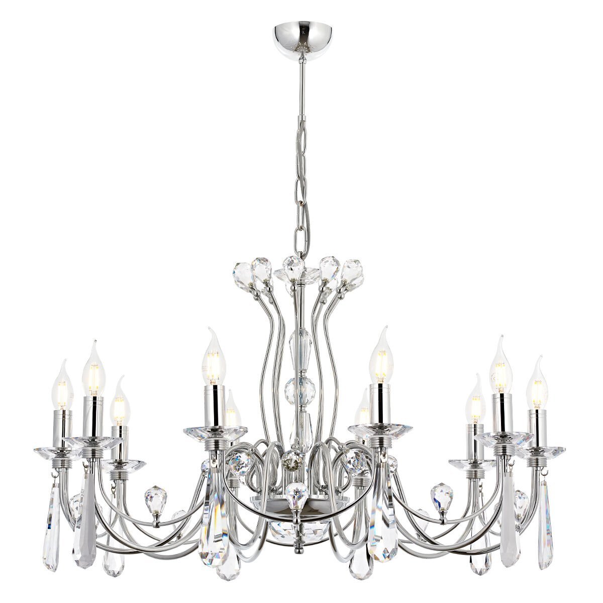 Leydi 10 lu Avize Krom