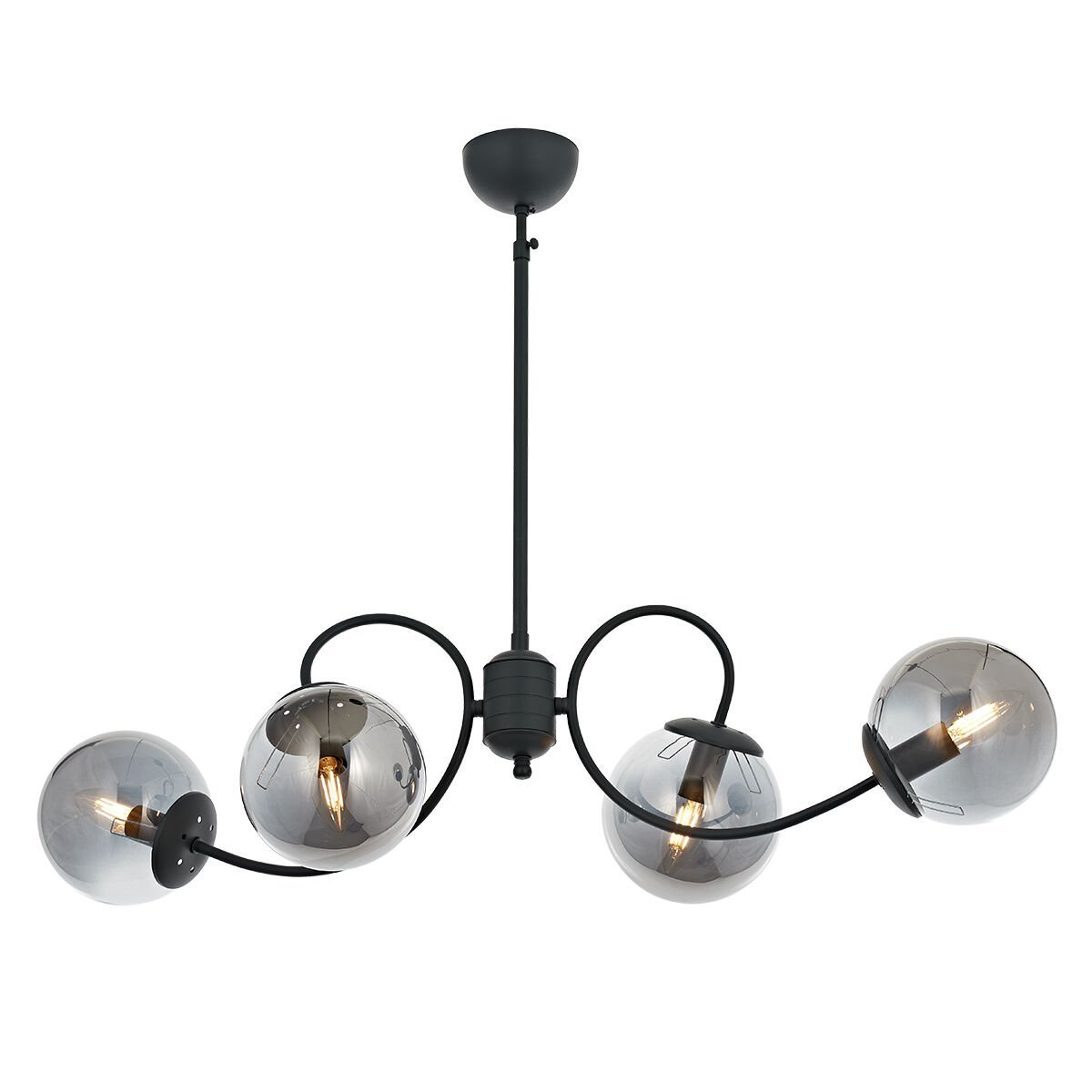 Maral 4 lü Modern Avize Antrasit