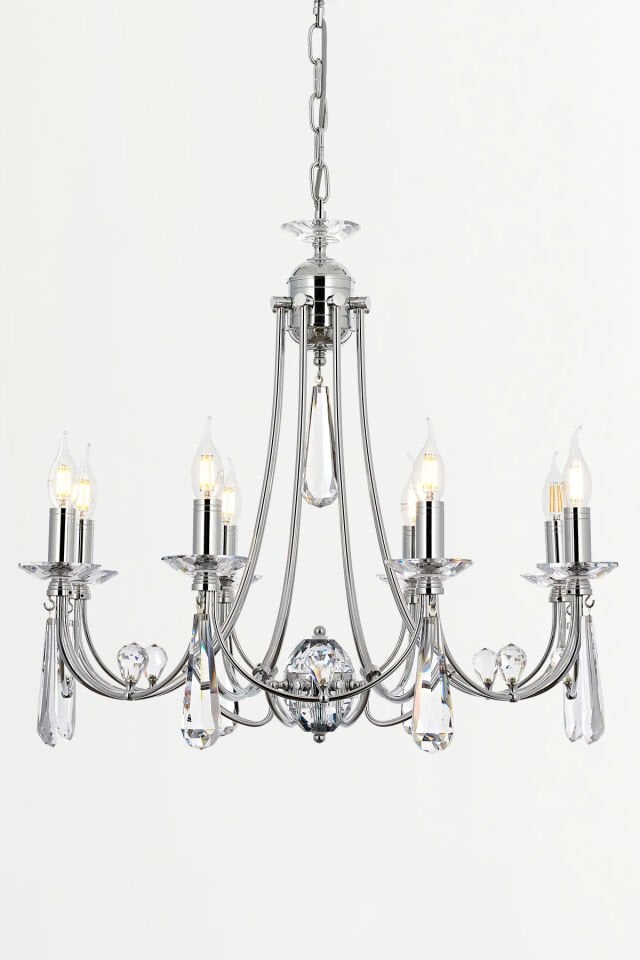 Prenses 8 li Avize Krom