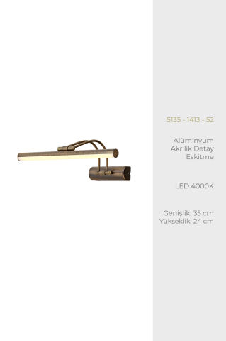 Flüt Tablo Aplik 35cm Eskitme