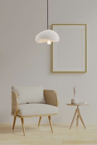 Beton Avize 30cm Beyaz