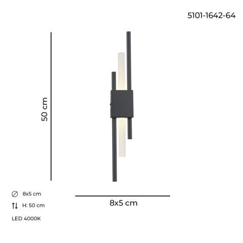 Akrilikli Aplik Siyah