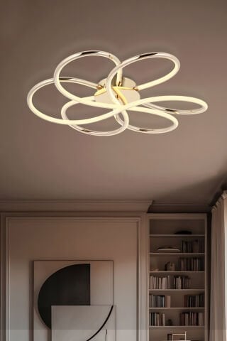 Alviya Tekli Sarkıt Avize Gold