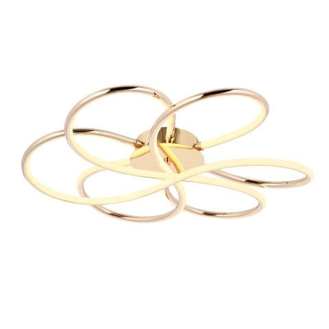 Alviya Tekli Sarkıt Avize Gold