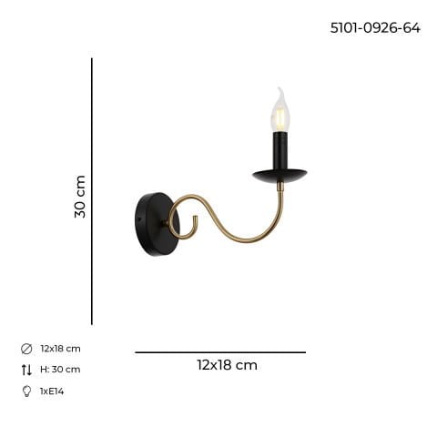 Argun Tekli Aplik Siyah