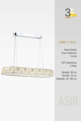 Asır 90*35 Avize Krom