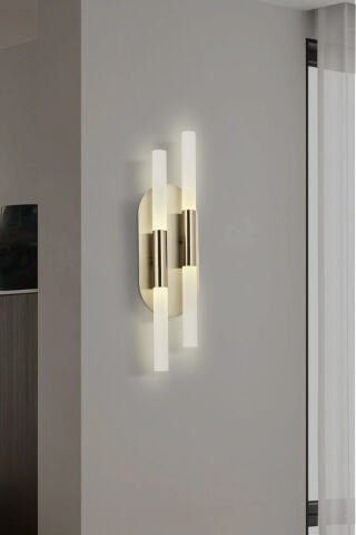 Bat 2li Tekli Aplik Brass